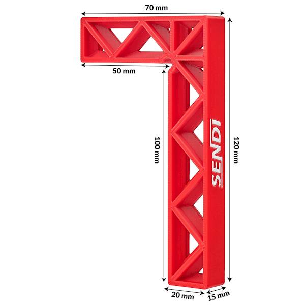 KĄTOWNIK GLAZURNICZY PLASTIKOWY 50x100 MM SENDI