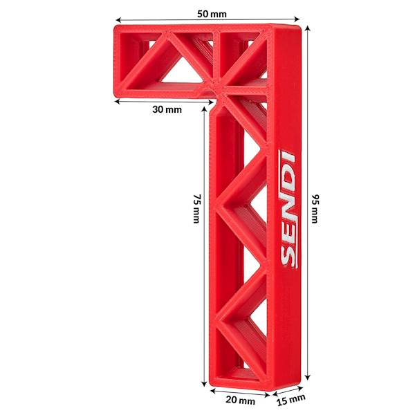 KĄTOWNIK GLAZURNICZY PLASTIKOWY 30x70 MM SENDI