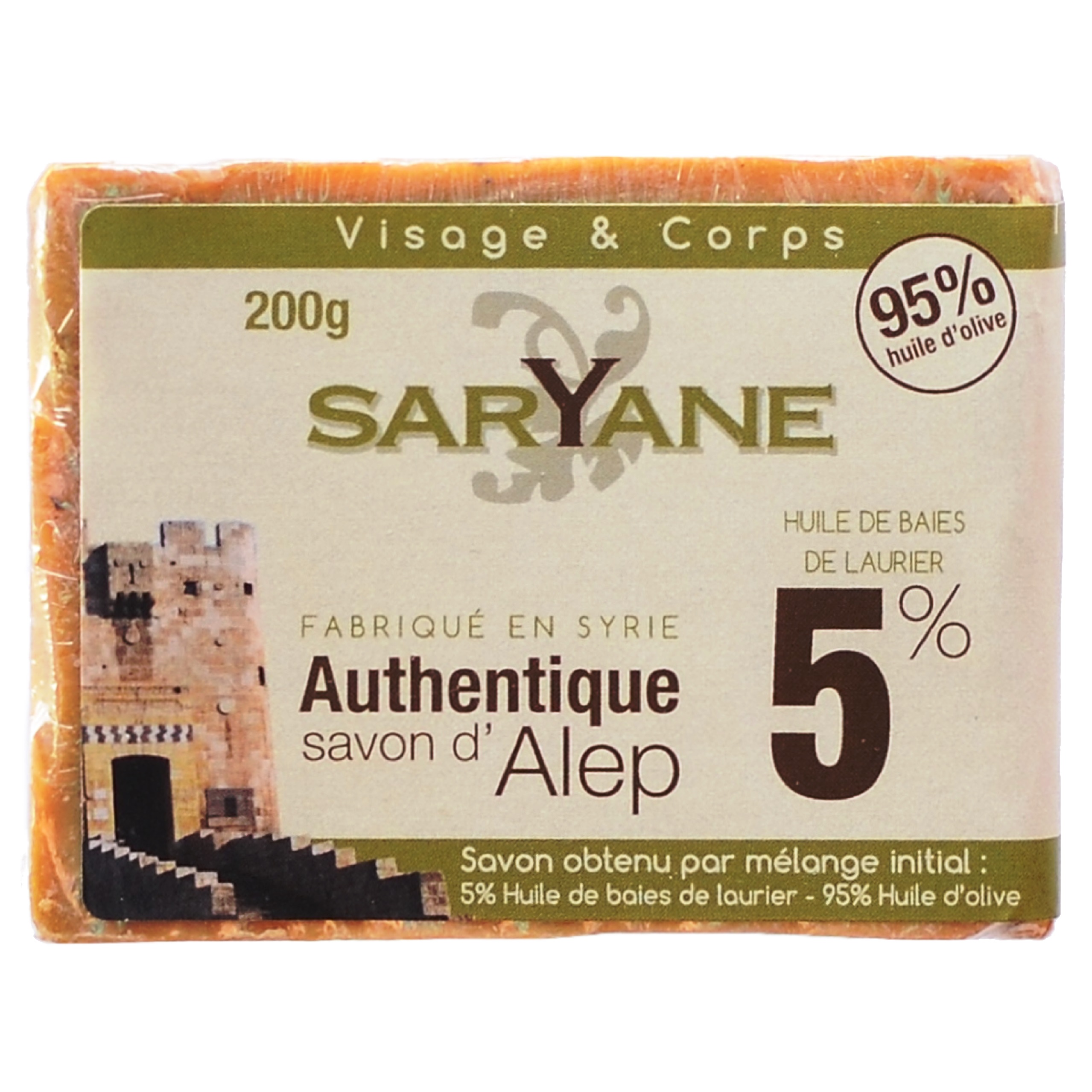 SARYANE Mydło z Aleppo 5% 200g