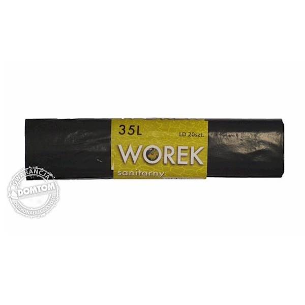 WORKI NA ŚMIECI LDPE 35L/20 CZARNE