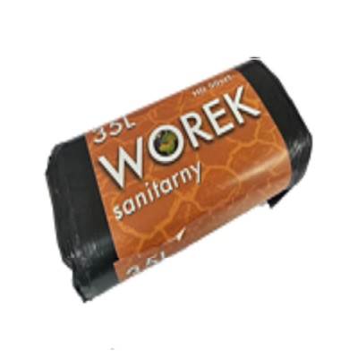 WORKI NA ŚMIECI HDPE 35L/50 CZARNE