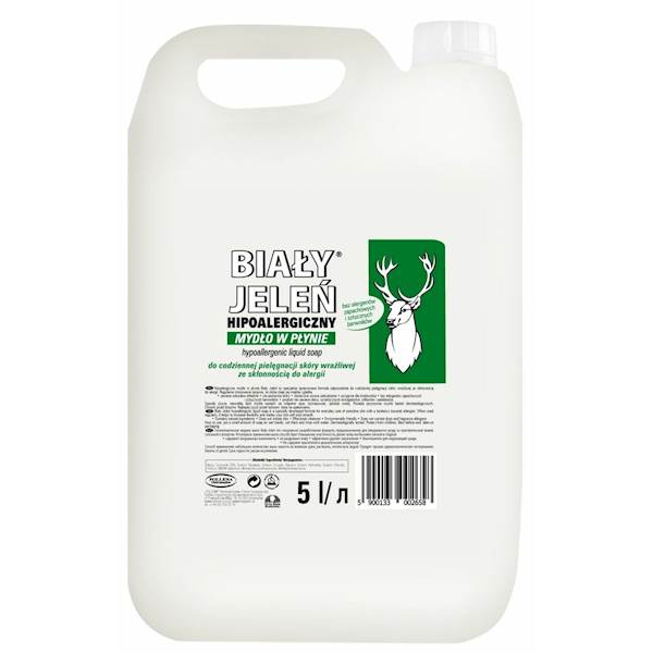MYDŁO W PŁYNIE BIAŁY JELEŃ 5L