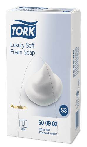 TORK PREMIUM SOAP FOAM LUXURY 800ML 500902 S3