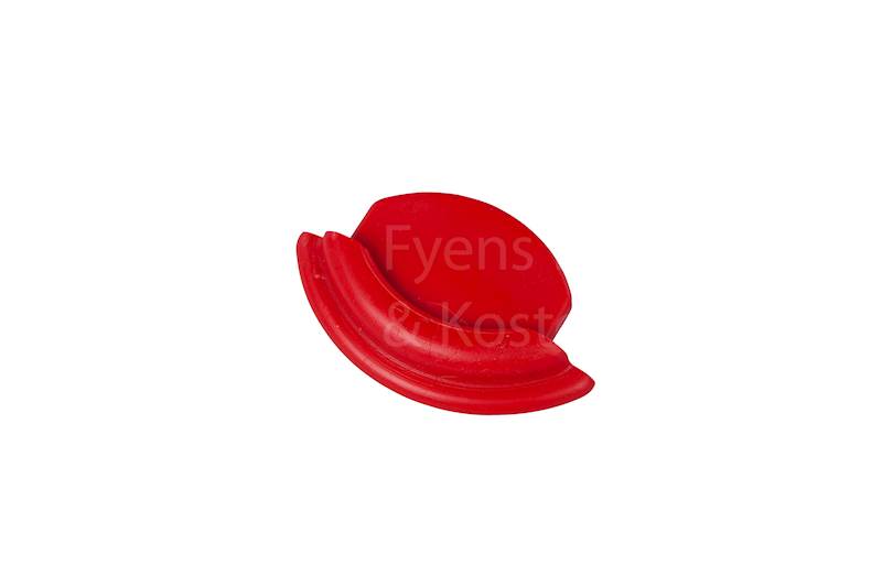 ZAKOŃCZENIE DO SZYNY ALU 80005 3 CZERWONE