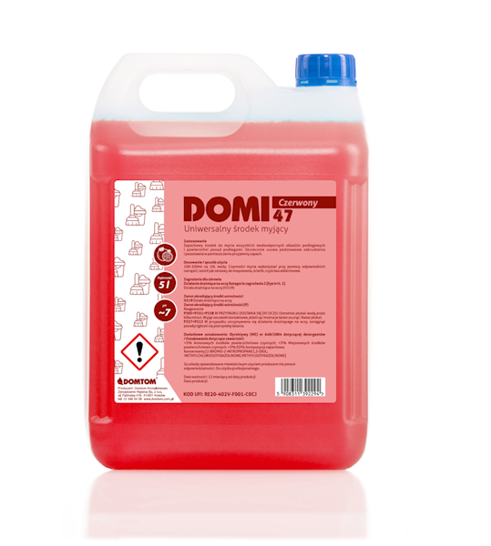 DOMI 47 płyn uniwersalny czerwony 5L