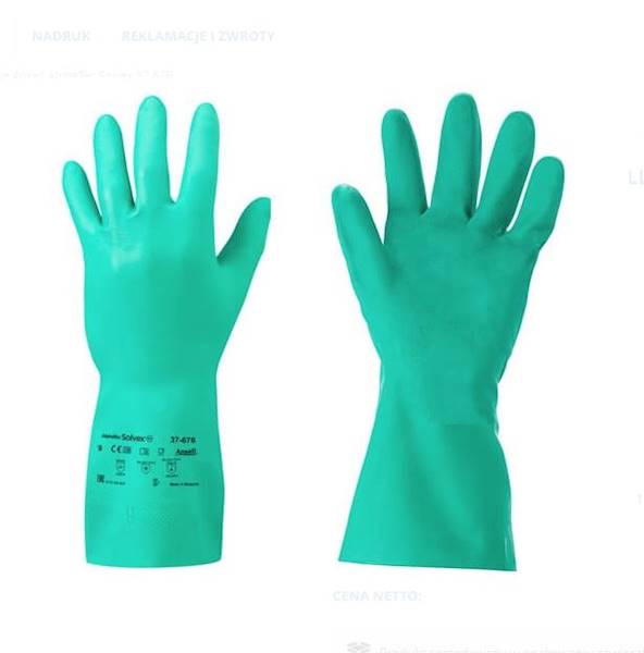 RĘKAWICE NITRYLOWE AlphaTec Solvex 37-676 09
