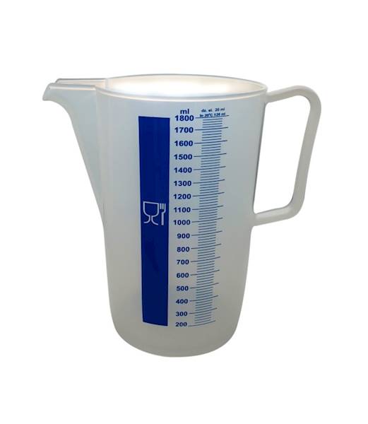 DZBANEK TRANSPARENTNY 1,8 L P2666 2 NIEBIESKI