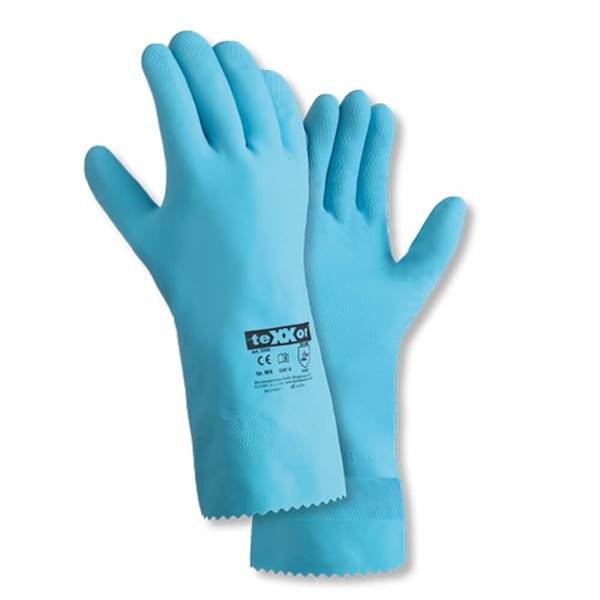 RĘKAWICE GUMOWE TEXXOR 2225 NIEBIESKIE  M 