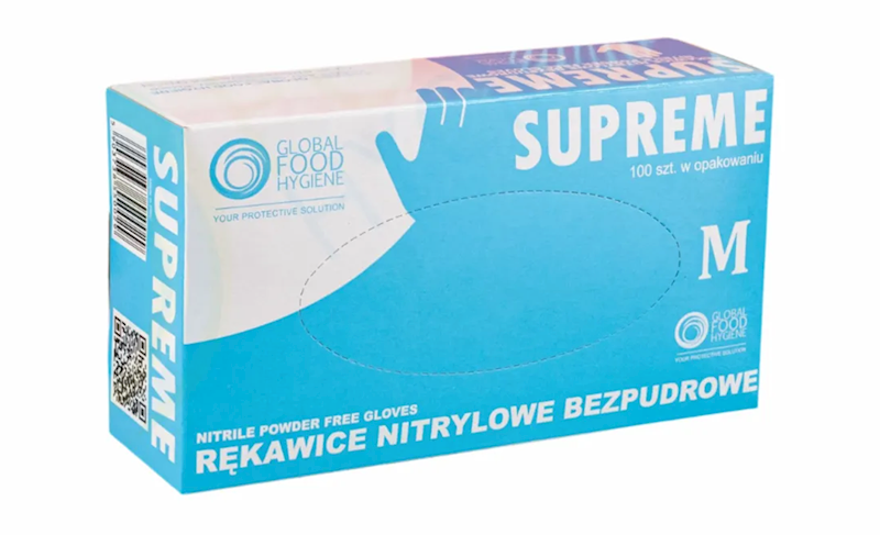 RĘKAWICE NITRYLOWE NIEBIESKIE L  a'100 