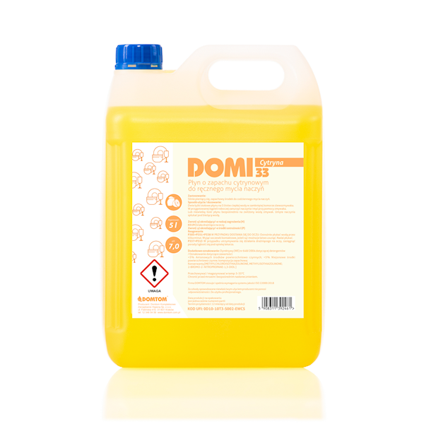 DOMI 33 płyn do naczyń cytrynowy 5L