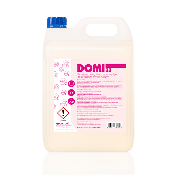 DOMI 33 płyn do naczyń bezzapachowy 5L