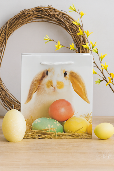 Torebka wielkanocna na prezenty 18x8x23cm