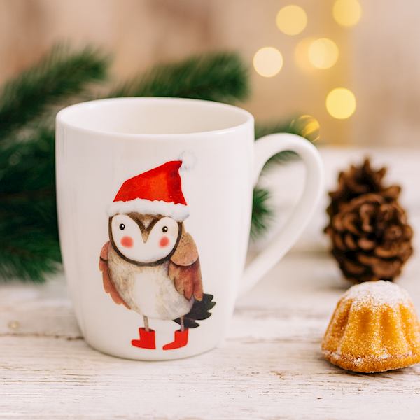 Kubek świąteczny zwierzęta