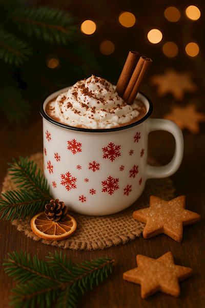 Kubek świąteczny 450ml śnieżka renifer