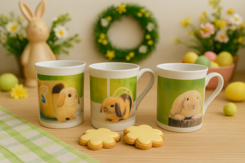 Kubek zajączki 250 ml 3wzory