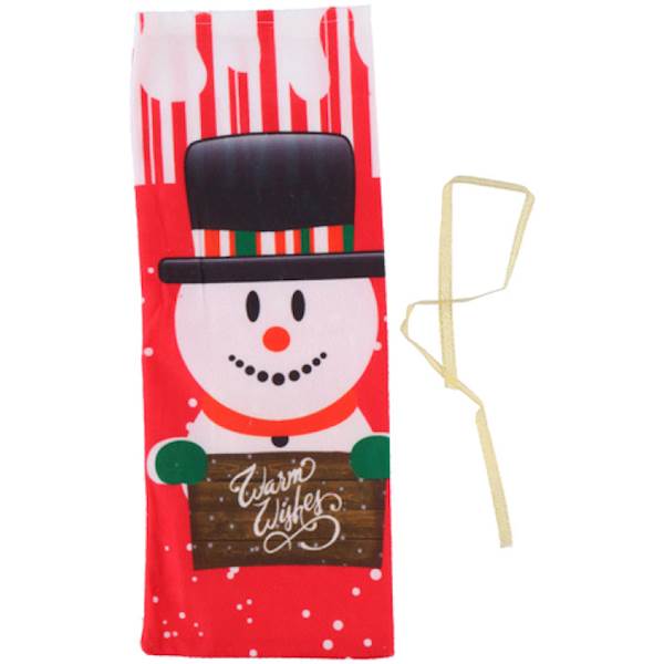 Pokrowiec świąteczny na butelkę 12,5x34 cm