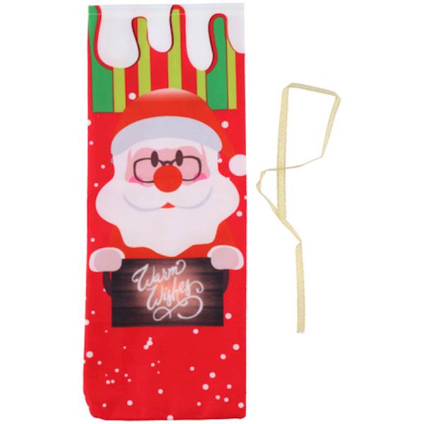 Pokrowiec świąteczny na butelkę 12,5x34 cm