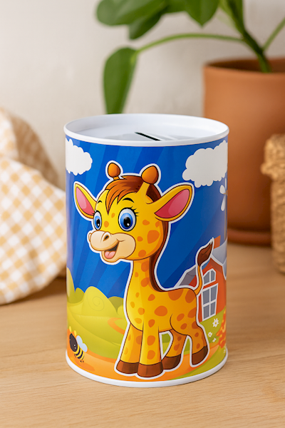 Skarbonka Żyrafa, Słonik, Lew, Krokodyl