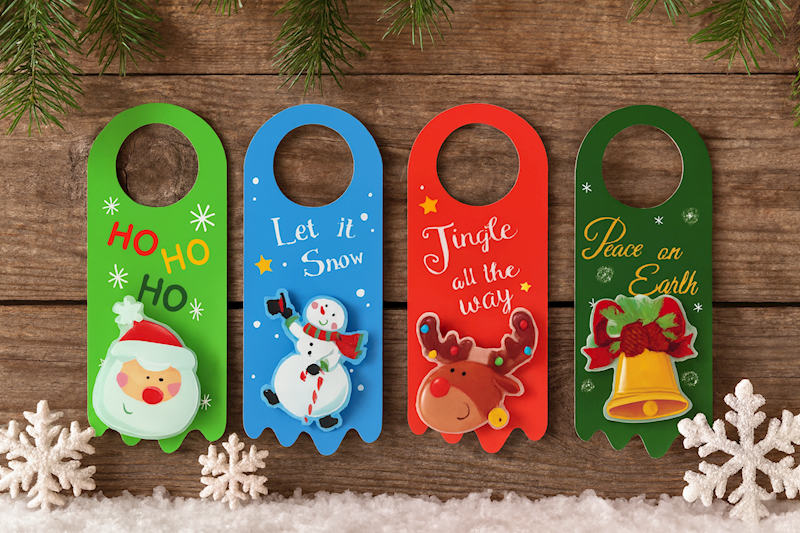 Zawieszka świąteczna na drzwi Xmas LED