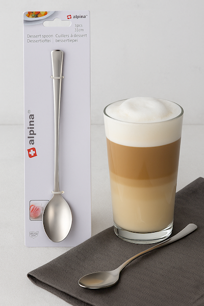Łyżeczki Latte, deserowe 22cm 3 sztuki