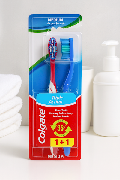 Colgate Triple action szczoteczka do zębów 2 szt