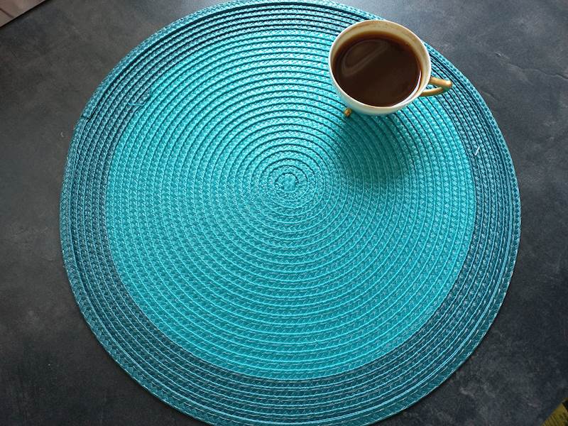 Mata stołowa Bruni TURKUS OKRĄGŁA