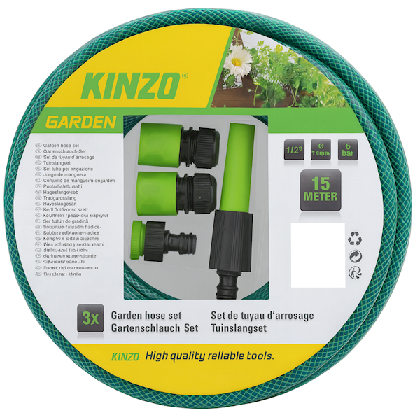 Wąż ogrodowy 15M zestaw