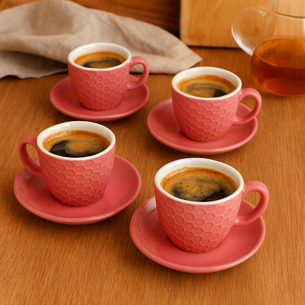 Filiżanki do Espresso 4+4, 90ml