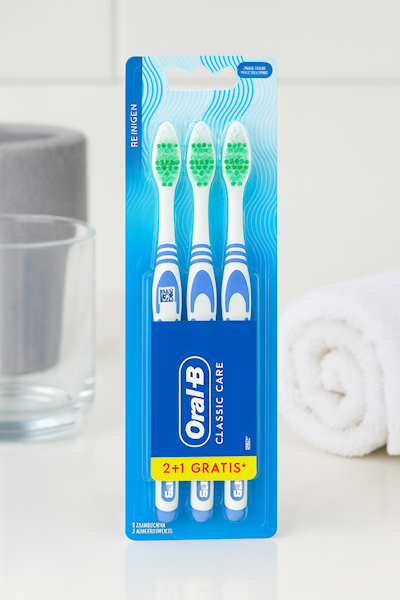 ORAL-B Classic szczoteczka do zębów 2+1