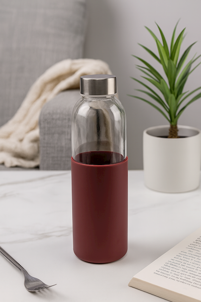 Bidon szklany 500ml w pokrowcu