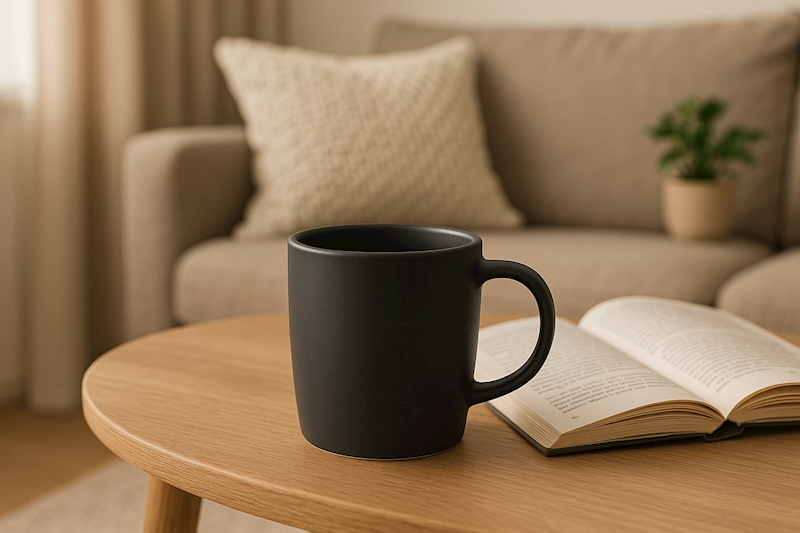 Kubek 350ml czarny BLACK