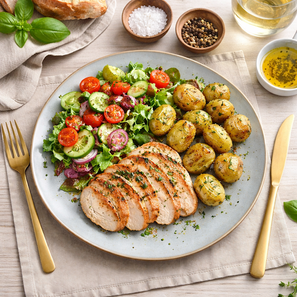 Talerz obiadowy Light Blue 27cm