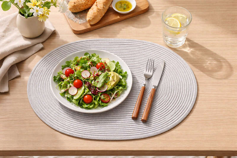 Mata stołowa Bruni SREBRNA OWALNA