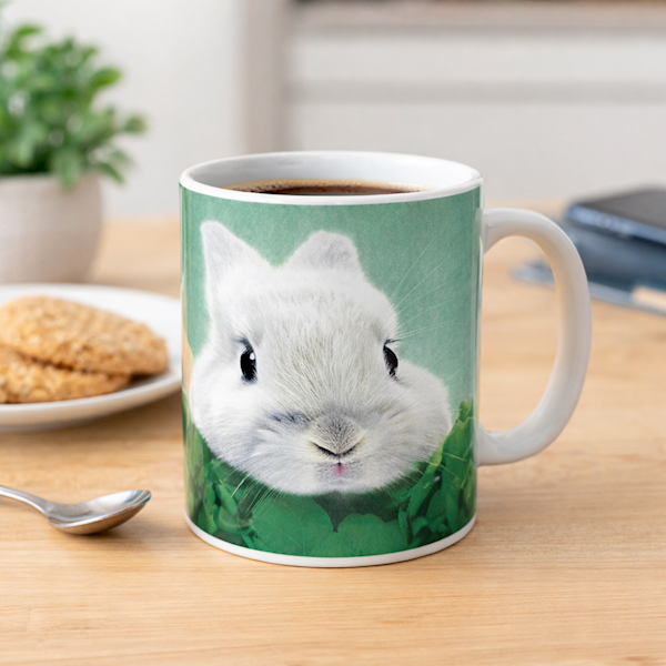 Kubek ceramiczny w zające 300ml