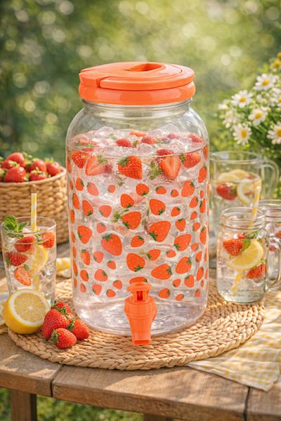 Słój z kranikiem do lemoniady 4L