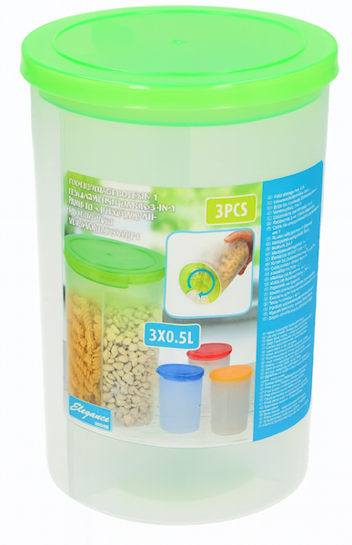 Pojemnik z przegródkami 750ml, 3 w 1