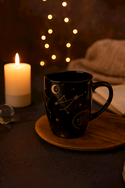 Kubek ceramiczny 300ml gwiazdy