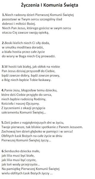 Koperta grawerowana na pieniądze z życzeniami Komunia Święta