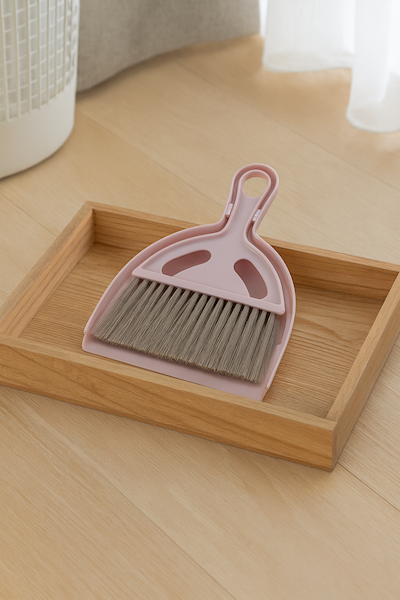 Zmiotka + szufelka, 2 w 1, do stołu, pastel