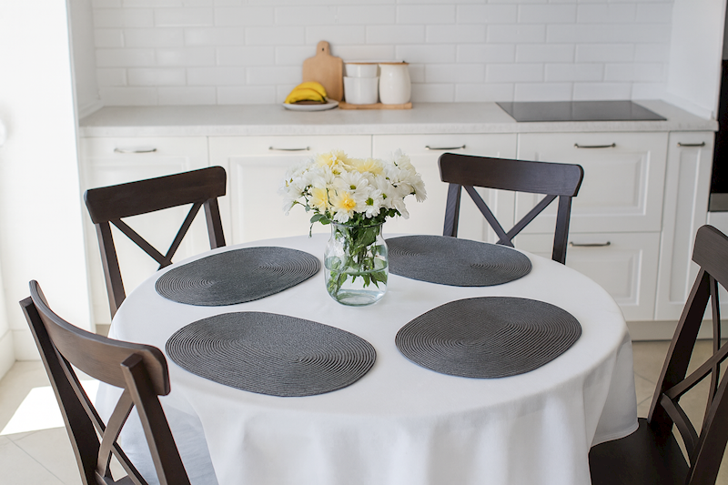 Mata stołowa Bruni SZARA OKRĄGŁA