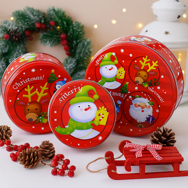 Puszka świąteczna, Christmas  3 sztuki