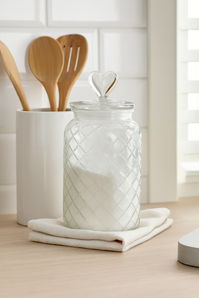 Pojemnik, słoik szklany z SERCEM 1100ml