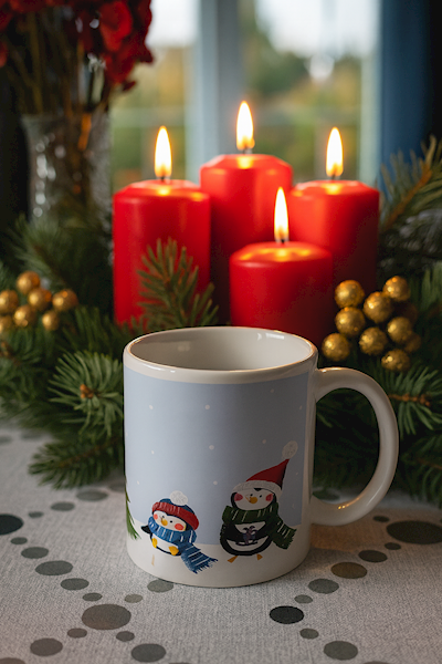 Kubek Bałwan i miś