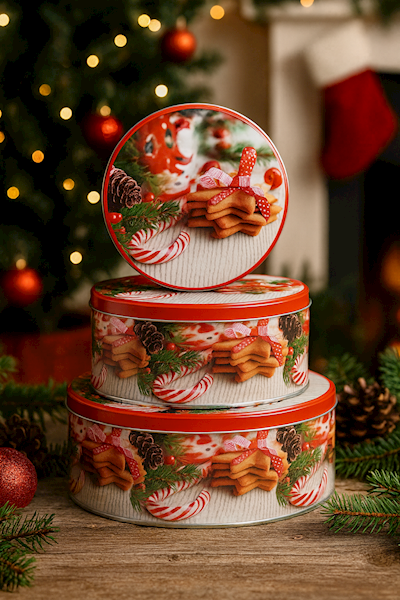 Puszka świąteczna, Ciasteczka, 3 sztuki