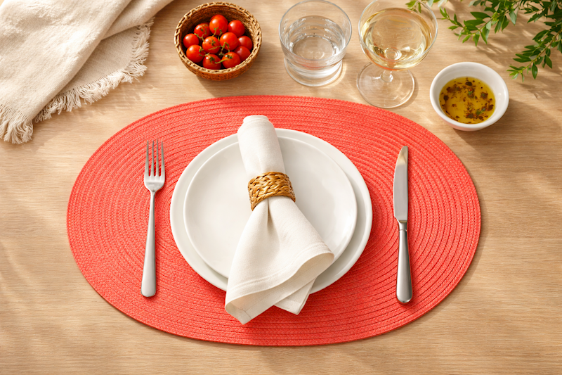 Mata stołowa Bruni POMARAŃCZOWA OWALNA