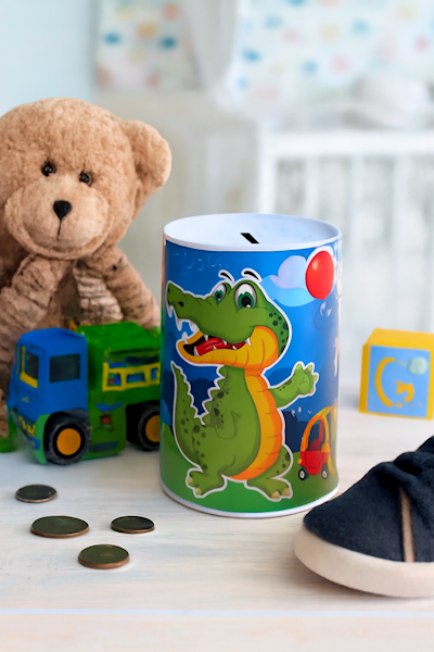 Skarbonka Żyrafa, Słonik, Lew, Krokodyl