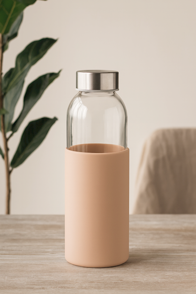 Bidon szklany 500ml w pokrowcu