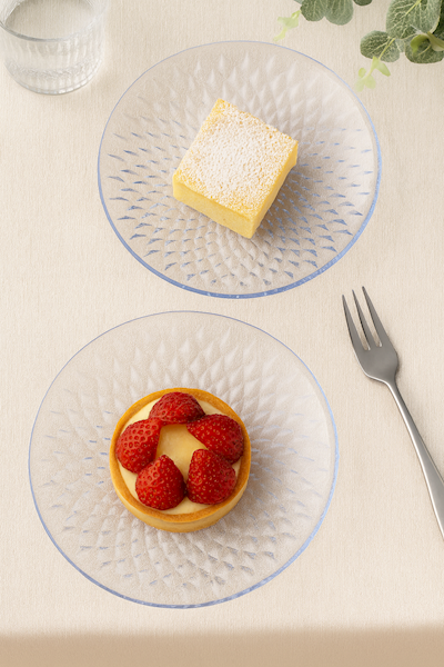 Talerz deserowy do ciasta 20 cm 2 sztuki