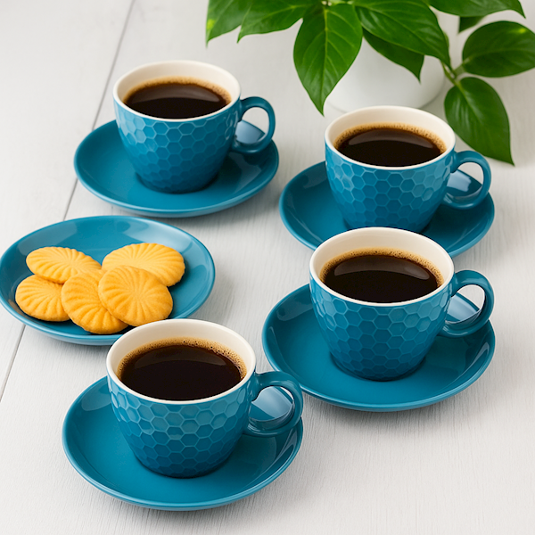 Filiżanki do Espresso 4+4, 90ml