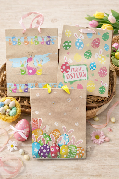 Torebka na prezenty wielkanocna 23x18